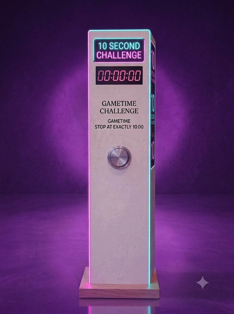 10 Second Challenge machine for hire